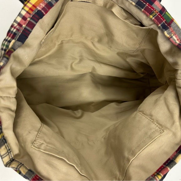 J.Crew Madras Patchwork Plaid Tote Bag - Picture 6 of 7